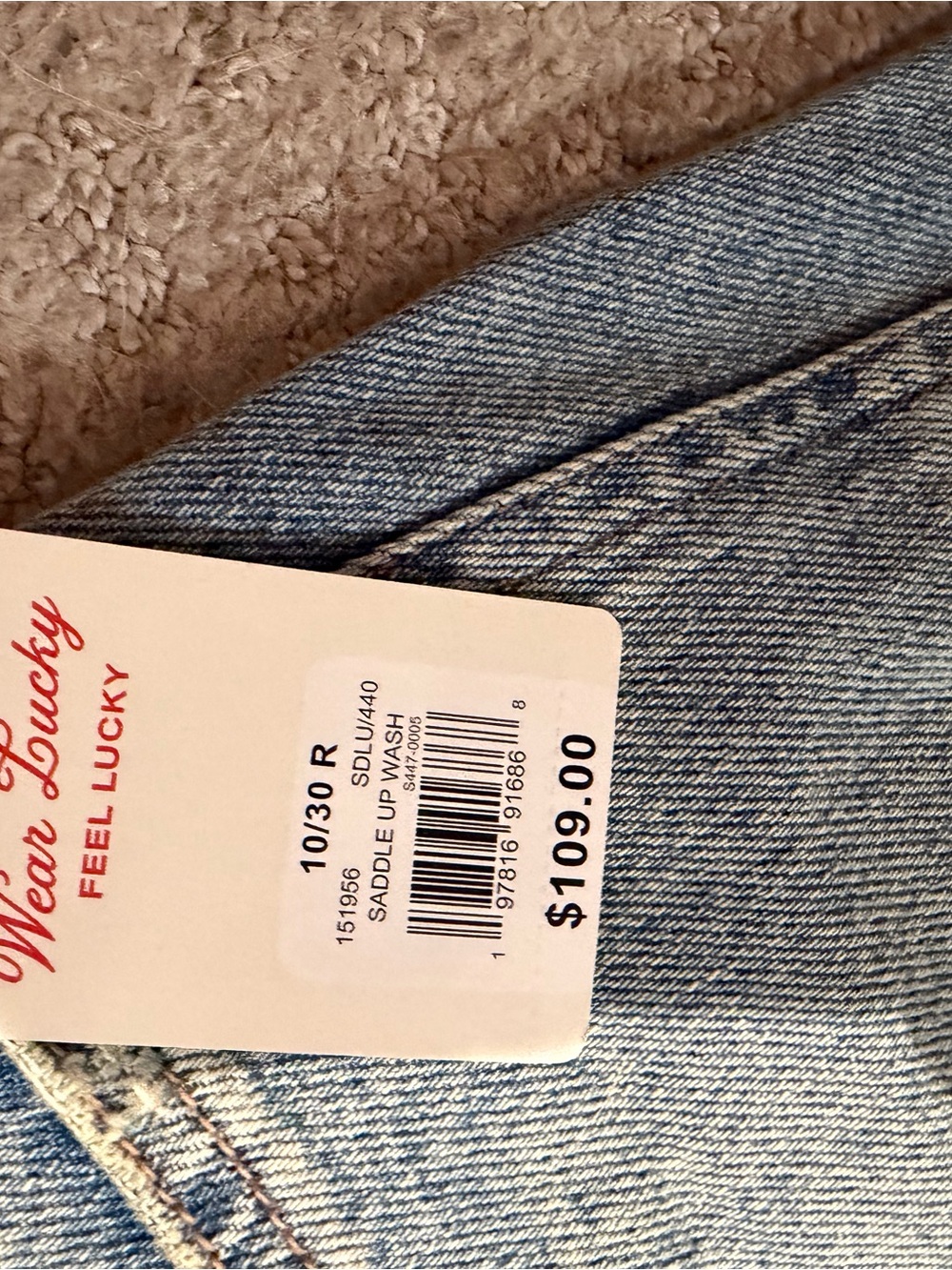 Lucky Brand Light Blue Wide Leg Jeans - Picture 6 of 6